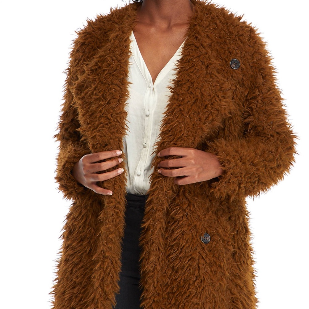 New Direction Poodle Fur Coat